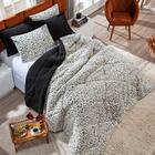 Kit Coberdrom Nevada Estampado Onça Preto Casal Padrão 03 Peç