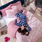 Kit Coberdrom Nevada Estampado Poá Rosê Queen 03 Peças - Dupl