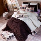 Kit Coberdrom Romance Tabaco Com Almofadas Queen 5 Peças Dupl