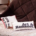 Kit Coberdrom Romance Tabaco Com Almofadas Queen 5 Peças Dupl