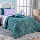 Kit Coberdrom Sereia Verde C/ Almofadas Solteiro 04 Peças - D