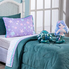 Kit Coberdrom Sereia Verde C/ Almofadas Solteiro 04 Peças - D