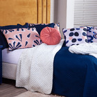 Kit Cobertor Bellagio Azul Marinho C/ Sherpa Queen 08 Peças -