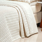 Kit Cobre Leito 200 Fios 100% Algodão Queen Size Palha 3 Peça