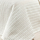 Kit Cobre Leito 200 Fios 100% Algodão Queen Size Palha 3 Peça