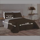 Kit Cobre Leito 3 Peças Cama Queen Dupla Face Com Porta Trave