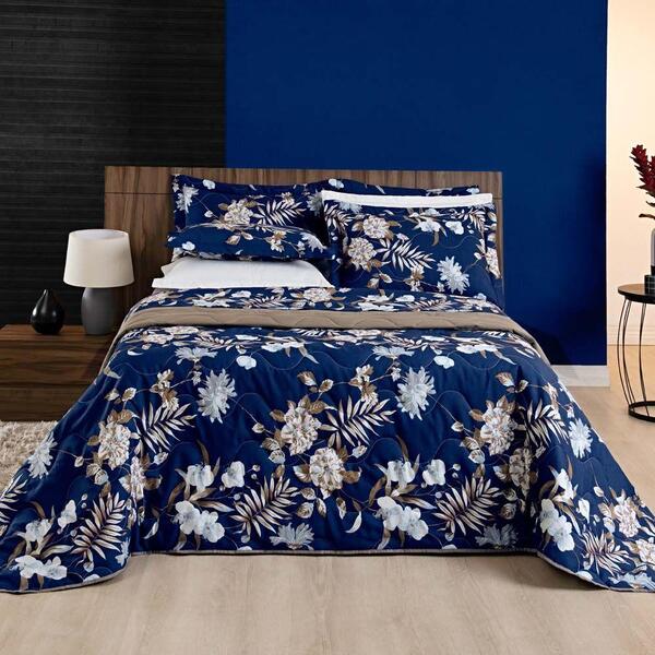 Kit Cobre Leito Amaranto Casal Dupla Face 180 Fios 3 Peças -