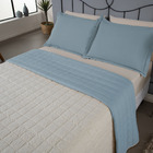 Kit Cobre Leito Aspen Casal Dupla Face Sherpa E Percal 180 Fi