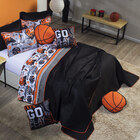 Kit Cobre Leito Basquete Dupla Face C/ Almofadas Casal Padrão
