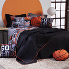 Kit Cobre Leito Basquete Dupla Face C/ Almofadas Casal Padrão