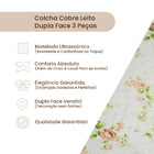 Kit Cobre Leito Boutis Casal Padrão 3 Peças Matelado  Vermelh