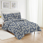 Kit Cobre Leito Boutis Queen Padrão 3 Peças Matelado  Cinza E