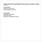 Kit Cobre Leito Branco Casal Padrão 3 Peças 2,60m X 2,40m