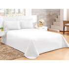 Kit Cobre Leito Branco Liso Casal Padrão 5 Peças Liso Clean 2