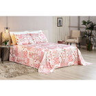 Kit Cobre Leito Casal 03 Peças Rosê