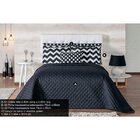 Kit Cobre Leito Casal 6 Peças Tecido Percal Chevron Casaborda