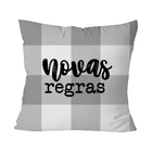 Kit Cobre Leito Casal 9 Peças Tecido Percal Dupla Face Xadrez