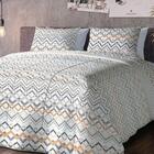 Kit Cobre Leito Casal + Porta Travesseiro Teka Diamante Lee 3