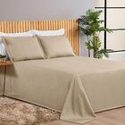 Kit Cobre Leito Casal Antique Tecido Piquet Liso 3 Peças - Cá