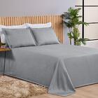 Kit Cobre Leito Casal Antique Tecido Piquet Liso 3 Peças - Ci