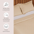 Kit Cobre Leito Casal Com 3 Peças Micro Percal Ultrassônico W