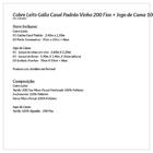 Kit Cobre Leito Casal Estampado Floral Vinho 200 Fios + Jogo