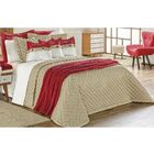 Kit Cobre Leito Casal King Leticia 3 Peças Bronze - Vilela En