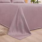 Kit Cobre Leito Casal Padrão Liso 03 Peças Rosê