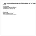 Kit Cobre Leito Casal/queen 3 Peças Micropercal 200 Fios Dupl