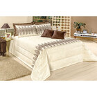 Kit Cobre Leito Casal Queen 7 Peças Palha/tabaco