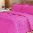 Kit Cobre Leito Casal Queen + Jogo De Lençol 5 Peças Aconcheg