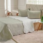 Kit Cobre Leito Casal Ultra Lisse Lisa New 210x230cm Olive
