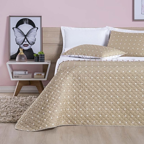 Kit Cobre Leito Celine Solteiro Dupla Face Micropercal 200 Fi