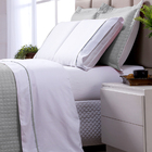 Kit Cobre Leito Cinza Dupla Face Queen Size + Jogo De Cama 10