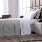 Kit Cobre Leito Cinza Dupla Face Queen Size + Jogo De Cama 10