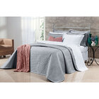 Kit Cobre Leito Cinza Super King 400 Fios Egípcio 100% Algodã