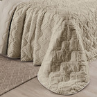 Kit Cobre Leito Colcha Adele Queen Dupla Face Micropercal 300