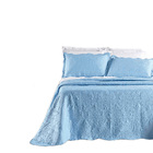 Kit Cobre Leito Colcha Adventure Solteiro Dupla Face - Azul -