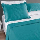 Kit Cobre Leito Colcha Alba King Square Microfibra Dupla Face