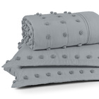 Kit Cobre Leito Colcha Alexa Pompom Casal Padrão Dupla Face M