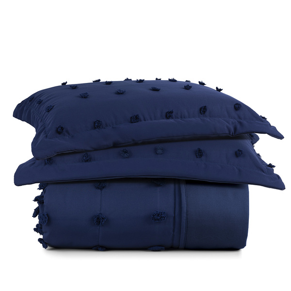 Kit Cobre Leito Colcha Alexa Pompom Casal Padrão Dupla Face M