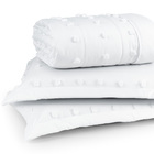 Kit Cobre Leito Colcha Alexa Pompom Queen Dupla Face Microper