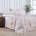 Kit Cobre Leito Colcha Allegra Casal Padrão Dupla Face 3 Peça