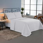 Kit Cobre Leito Colcha Bellini King Dupla Face Percal 300 Fio