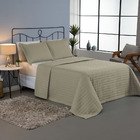 Kit Cobre Leito Colcha Bellini Queen Dupla Face Percal 300 Fi