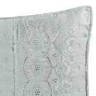 Kit Cobre Leito Colcha Bouclê King Laise Bordada Micropercal