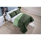 Kit Cobre Leito Colcha Bouti Dupla Face Queen 3 Peças Verde