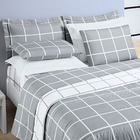 Kit Cobre Leito Colcha Brooklyn Queen Quadriculado Microperca