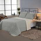 Kit Cobre Leito Colcha Capri Casal Dupla Face 3 Peças - Cinza