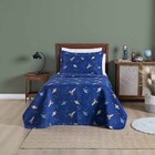 Kit Cobre Leito Colcha Carrosel Infantil Solteiro 2 Peças Mic